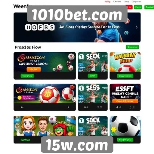 Visão geral das ofertas de jogos no 1010bet